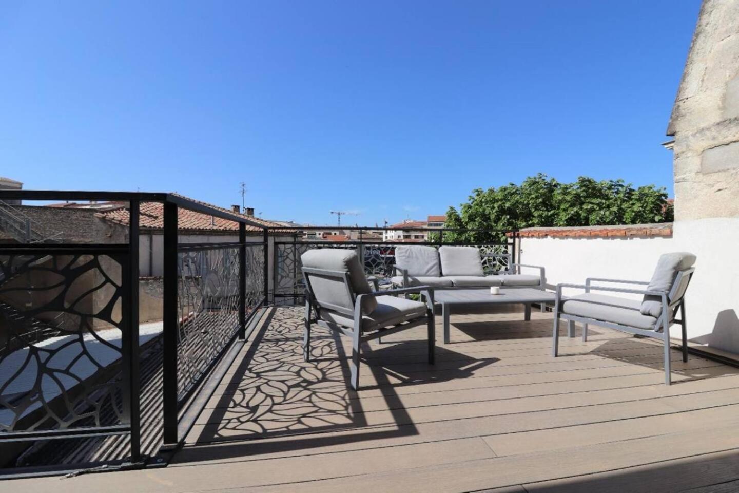 Duplex 120M2 Terrasse Vue Sur Nimes Apartamento Exterior foto